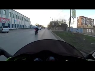 В Омске иномарка влетела в мотоциклиста