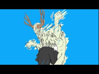 chainsaw man заставка из магической битвы