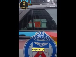 Dans le Canada de Justin Trudeau ils ont des voitures de police aux couleurs transgenres