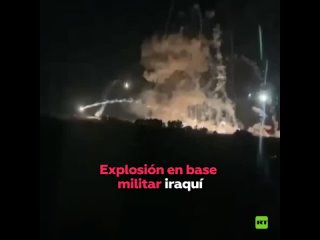 Fuerte explosin en una base militar de Irak