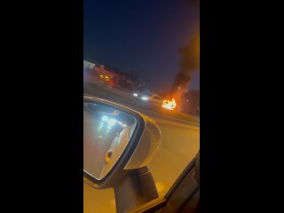 Машина горит на мамадышском тракте