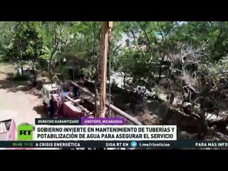 El Gobierno de Nicaragua invierte en mantenimiento de tuberías y potabilización del agua