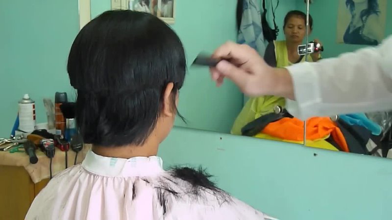 FUNHAIRCUT channel - Shearing to boyish haircut