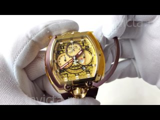 Invicta Reserve Mammoth 46004 Мужские Наручные Часы Инвикта Резерв Мамонт на Ремешке с Механическим Хронографом