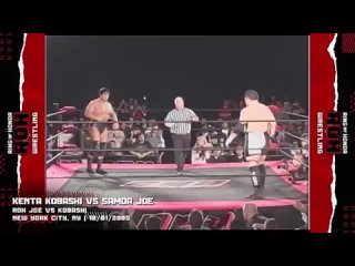 On October 1st 2005 at ROH Joe vs. Kobashi, Kenta Kobashi @FortuneKK0327 made his ROH debut as he went head-to-head with @SamoaJoe