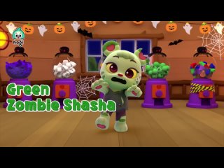 Learn Colors with Colorful Monster Candy Shop 👻 🍬｜Halloween Colors 🎃｜Scary Rhymes｜Pinkfong  Hogi