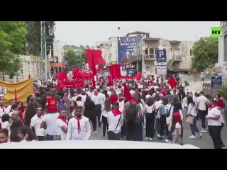 Early Labor Day demonstrators demand ceasefire in Gaza