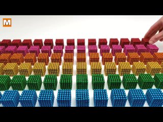 Playing with 60 000 Magnetic Balls  Slow Motion  100+1_ Satisfying Video