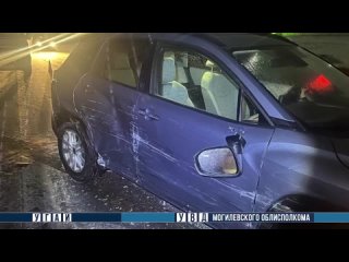 Авария в Бобруйске: легковая Toyota врезалась в маршрутку с пассажирами