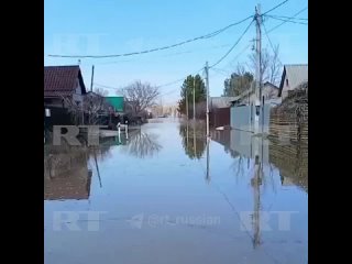 Многие дома в СНТ Соловушка (пригород Оренбурга) затоплены по окна