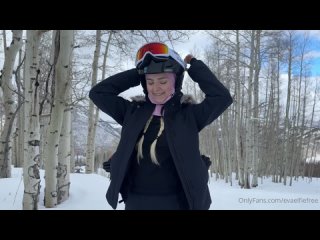 OnlyFans - Eva Elfie - Creampie In Snow Mountains