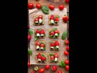 - Mushroom Caprese, but make it toast! Lets spring forward HD video.MP4