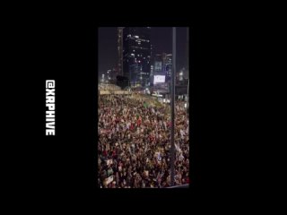 Anti-government protests breakout in Tel Aviv, Israel, calling for Prime Minister Benjamin Netanyahu to resign.