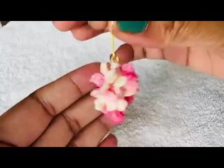 LILACS FLOWERS crochet EARRINGS _ how to make LILAC earrings _