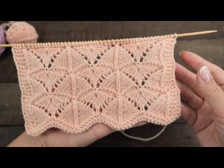 Узор Мотылек спицами  Moth knitting pattern