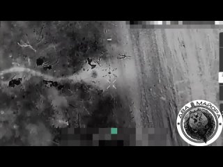 The Footage shows the destruction of an enemy hexacopter (Baba Yaga) by a reset. Now this enemy drone bomber is not going anyw