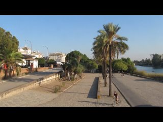 Проспект Христофора Колумба, Севилья, река Гвадалквивир /Sevilla, Paseo de Cristobal Colon, Rio Guadalquivir,