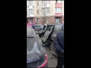 Footage of the car bombing of former SBU (Ukrainian Security Service) officer Vasily Prozorov in northern Moscow (Russia) and it