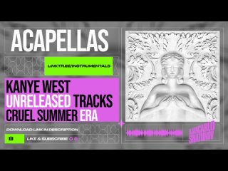 Kanye West - Swizz Beatz - Skyscrapers (ft. Kanye West  Bono) (Acapella)