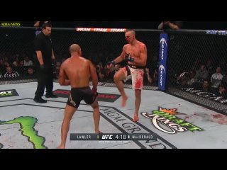 САМЫЙ КРОВАВЫЙ БОЙ В ИСТОРИИ UFC (РОРИ МАКДОНАЛД - РОББИ ЛОУЛЕР)