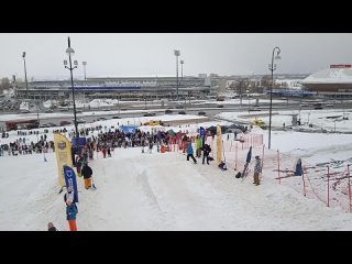 First Person View Малый трамплин. Сноуборд Кремлевский спуск на Казанский Кремль.