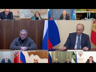 Путин сделал замечание тюменскому губернатору Моору во время доклада о паводке