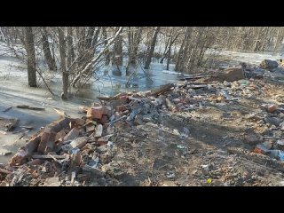 Дамбу в с.Кривошеино продолжают наращивать.