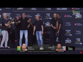 Алекс Перейра и Джамал Хилл на пресс конференции UFC 300!
