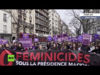 🇫🇷 France : manifestation à Paris, pour marquer la Journée internationale de la femme