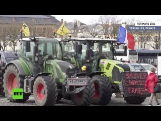 France : des agriculteurs se rassemblent à Versailles pour réclamer des actions concrètes du gouvernement