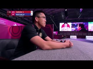 Asian2024 72kg 1 Shingo HARADA (JPN) vs. Mohammadreza Mahmoud ROSTAMI (IRI)