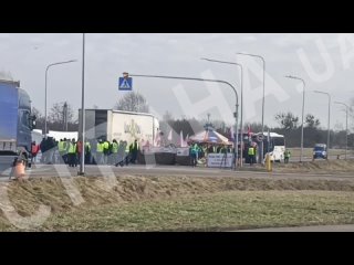 Польско-украинский таможенный коитус или вой на пограничных болотах: польские протестующие, перекрывшие границу, вскрывают украи