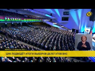 ЦИК подводит итоги выборов делегатов ВНС