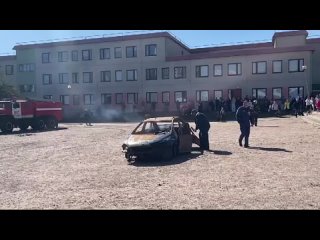 Показательное выступление ОУ Пожарно-спасательной службыАгалатово