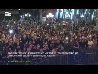 Georgien: Massive Eskalation bei Protest gegen Gesetz ber auslndische Agenten