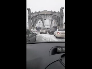 Массовое ДТП на Большеохтинском мосту