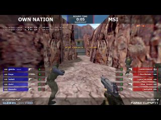 Stream cs 1.6 // OWN NATION -vs- MSI // Final FC#11 @ by kn1fe