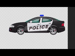 police-car-with-emergency-light-animation-looped-alpha-channel