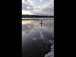 г. Лысьва. Открытие водно-гребного сезона на САП-борде.  г.