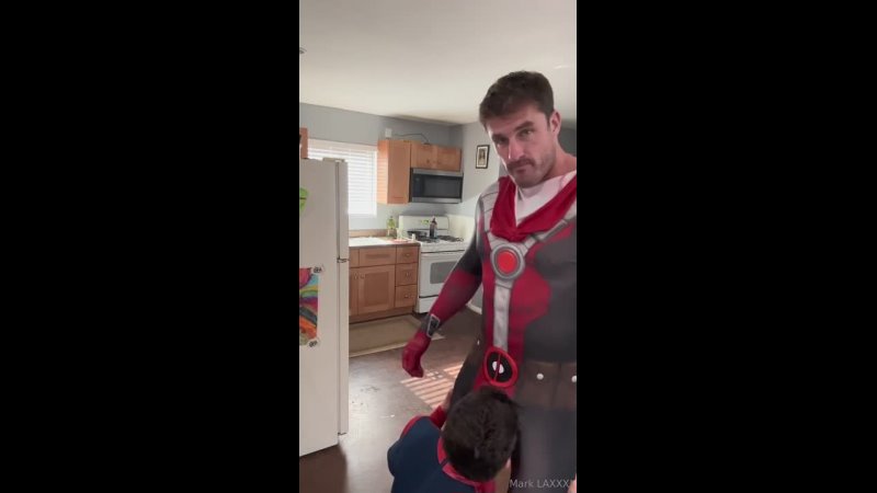Mark Lax My hot daddy s fetish Spiderman gets fed with