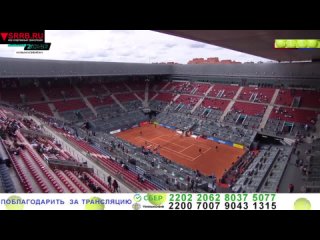 Лючия Бронцетти -  Елена Рыбакина. WTA 1000  Мадрид. Прямой эфир 26 апреля 2024.