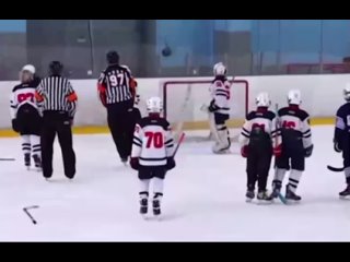 12-летний нападающий московского детского хоккейного клуба ударил соперника клюшкой по голове, а затем полез в драку и выбросил