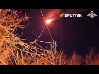 Russian airborne artillery in action