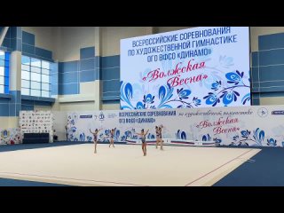 В «Татьяне Арене» проходят Всероссийские соревнования по художественной гимнастике ВФСО «Динамо»  - «Волжская весна»