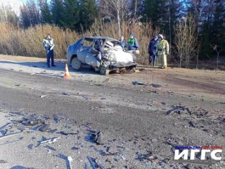 Смертельное ДТП с двумя погибшими на трассе «Ижевск-Ува» (Удмуртия)