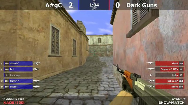 Stream cs 1. 6, , Dark Guns vs A, g C, , Show Match by