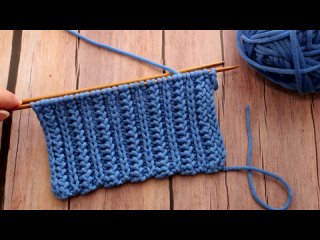 Резинка Микс спицами  Mix rib knitting pattern