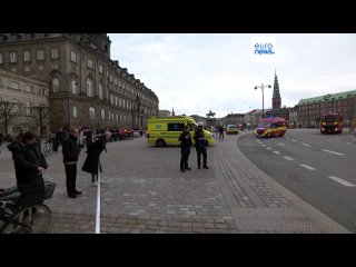 В Копенгагене сгорело здание