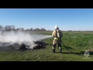‍Огнеборцы 32 пожарно-спасательной части менее чем за 30 минут ликвидировали возгорание мусора в Советском районе