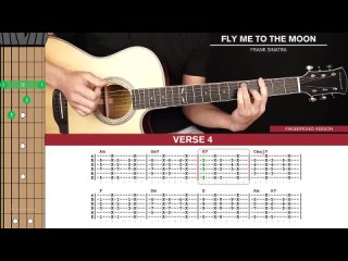 Fly Me To The Moon Guitar Cover Frank Sinatra _Tabs   Chords_